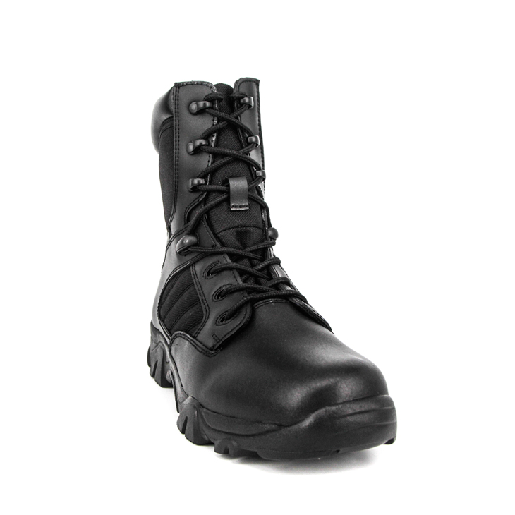 Botas tácticas militares de policía de motocicleta coreana de alto brillo 4261 