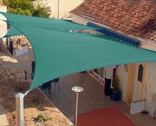 190GSM Black Green HDPE Garden Outdoor Sun Shade Sails