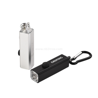 1LED Aluminium Flashlight with Carabiner Suitable for Carrying