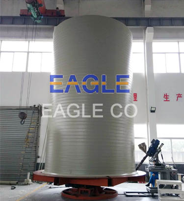 HDPE / PP M&aacute;quina espiral del tanque de enrollamiento