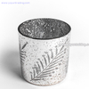  cylindrical electroplated gold glass candle shade for Christmas day