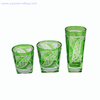 2019 modern style colorful drinking glass cup set of 3 