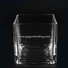 2200ml Large Clear Square Glass Candle Holder
