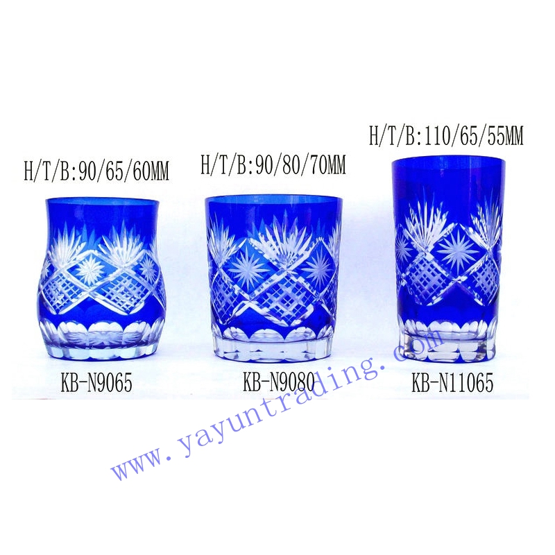 Yayun diffrent volume and shape glass tumbler