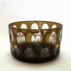 matte frosted black massage glass candle holder and jar
