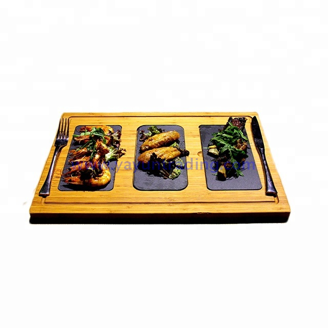 Japanese style home party hotel sushi slate platter 