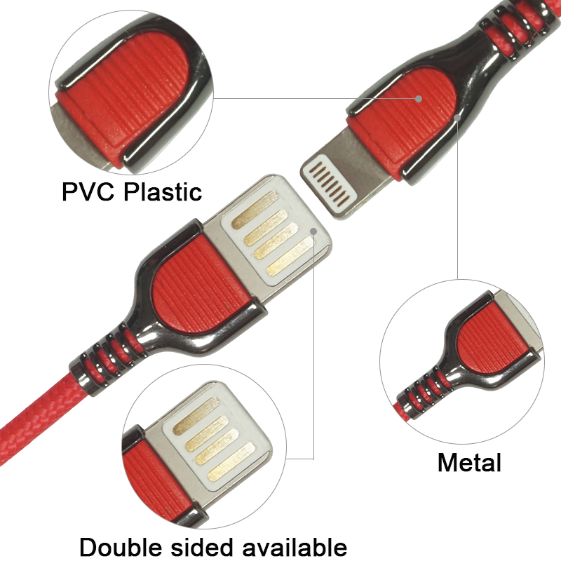 Double-Sided USB Cable for Lightning with Unique Style