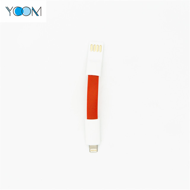 Cable magnético colorido para iPhone corto y fideos USB