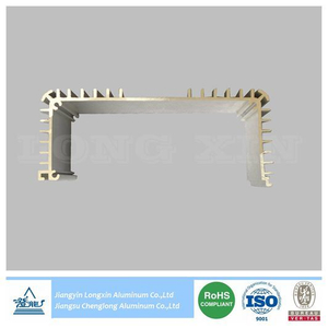 Silver Anodized Aluminium Profile for Heatsink