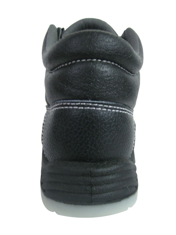 PU TPU sole genuine leather steel toe safety boot