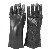 chemical PVC gloves with dots new style oil resistant