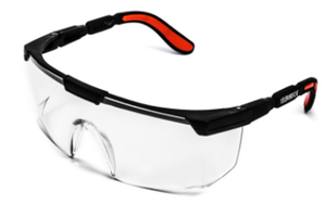 PC lens nylon/ PVC arm safety glasses for gas cutting