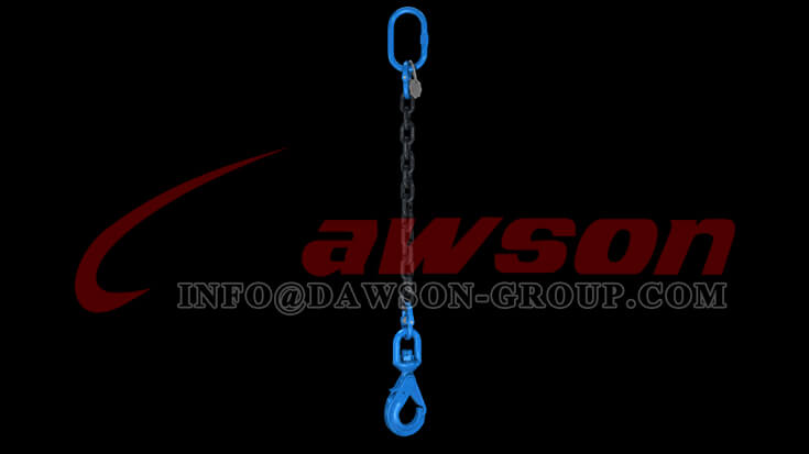 Aplicaci&oacute;n del gancho autoblocante giratorio especial Dawson Grado 100 con pestillo de agarre para eslingas de cadena - Exportador de China