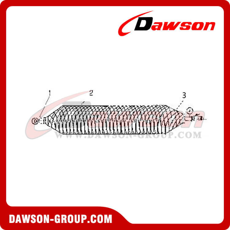the whole air-bag body use spirally round making process the whole air-bag body use spirally round making process