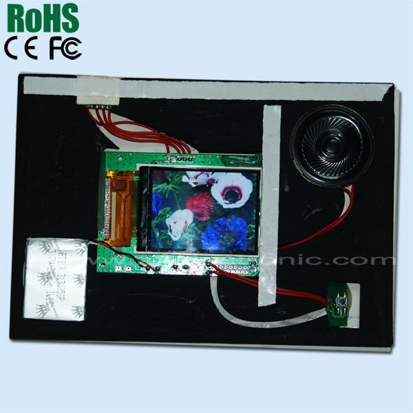 4.3'' ,5'' and 7'' video card for promotion,Christmas and advetising