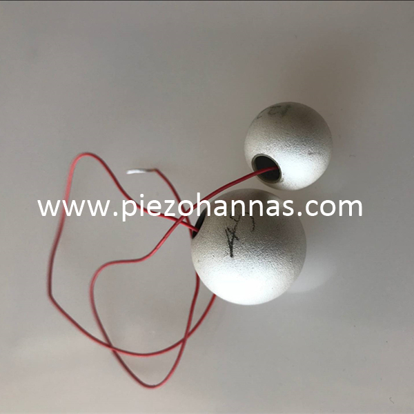 Materiais piezoelétricos custam piezo esfera para transdutor de vibração ultra-sônica