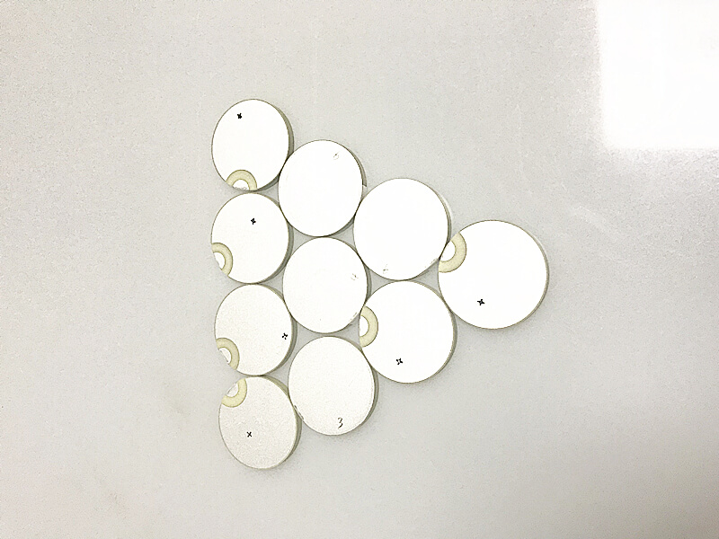 10 kHz soldando elemento de disco de cer&aacute;mica piezoel&eacute;ctrico para el sensor de golpe