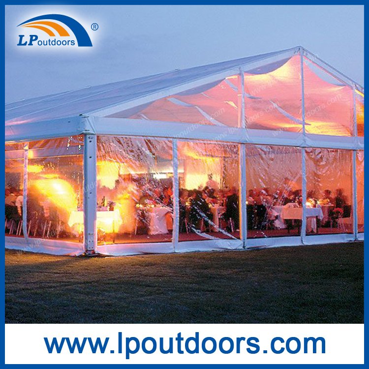 15-метровая прозрачная палатка для свадебной вечеринки из ПВХ