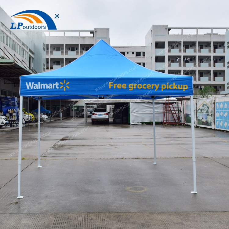 Складная Canopy 10x10Ft Всплывающая палатка для Walmart Реклама