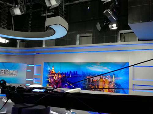 Sala de estudio de noticias legales - Luz de panel de video led