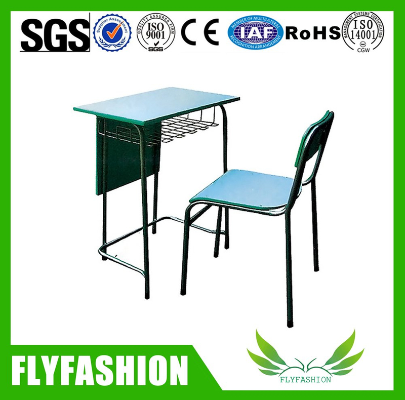 Hot sale school wooden single table and Chair(SF-74S)