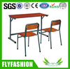 Special Design Double School Desk with Chair (SF-24D)