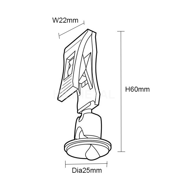 Adhesive Clip On Sign Holder PS04