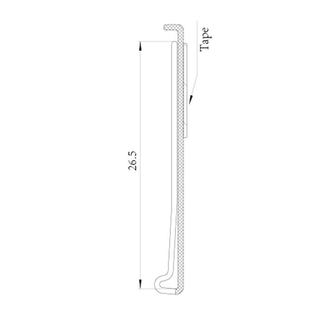 Plastic White Retail Shelf Sign Holders DS024