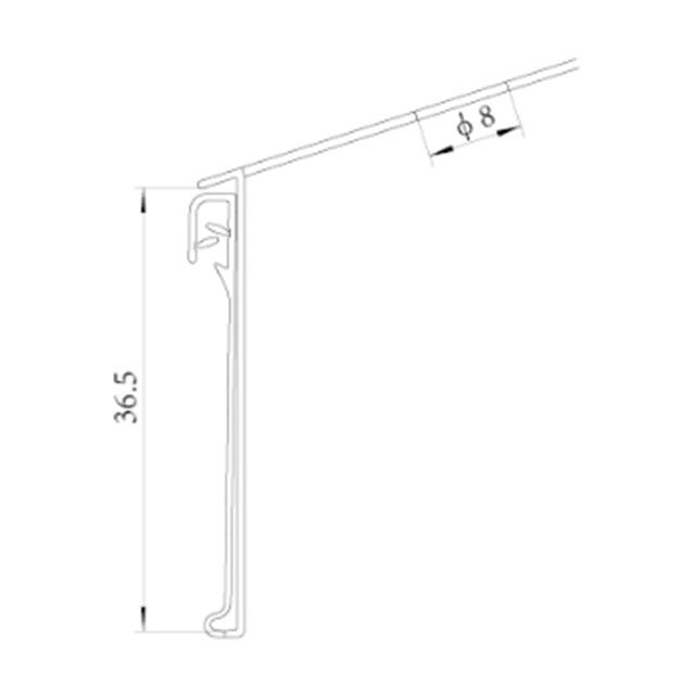 Label Holder with Front Gripper DS016