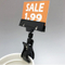 Black Plastic Clip on Sign Holders PS06-B