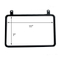 Hanging Metal Sign Frame with Two Rings 11X7 Black