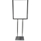 Chrome Floor Posterframe Stand W/Weighted Base 22X28" MF2228C