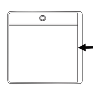Adhesive Vinyl Pouch For Price Cards and tickets ,Side Load VPSA75