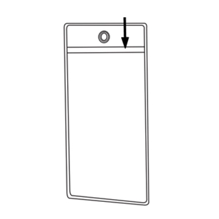 Vinyl Pouch Sign Protector with Mounting Holes Top Load VPSH2.75