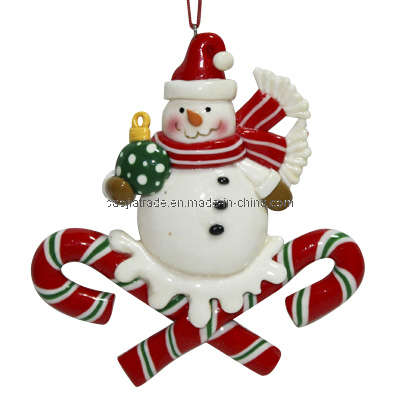 Clay Dough Snowman Ornament (BKC0116)