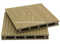 2017 Decking impermeable al aire libre vendedor caliente WPC que suela Decking hueco