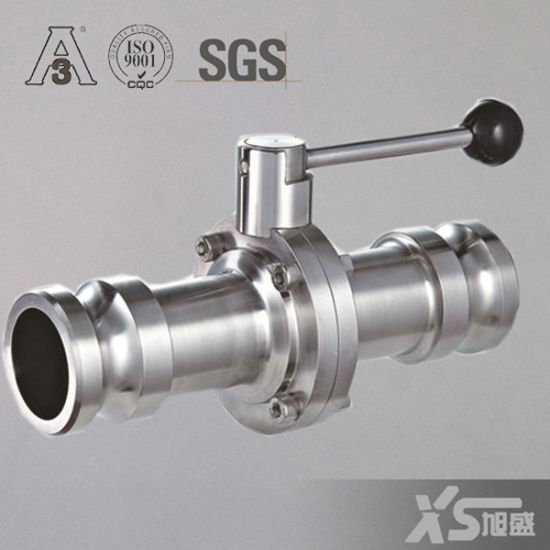 25,4 мм нержавеющая сталь ss304 санитарный клапан-бабочка с длинным сварным швом