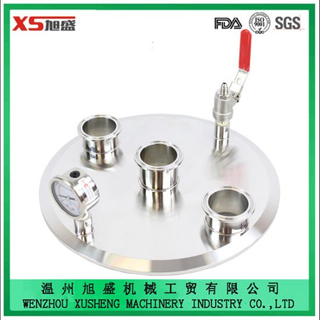 Крышка Tri-Clamp, 4 дюйма, обжимная муфта 1,5 дюйма, NPT 1/4 дюйма
