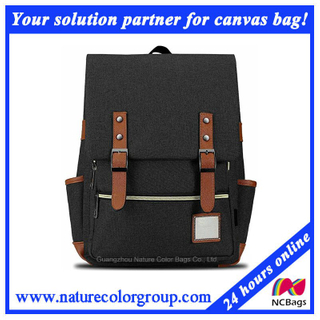 Students Leisure Fashion School Canvas Backpack for Campus