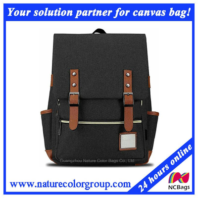 Students Leisure Fashion School Canvas Backpack for Campus