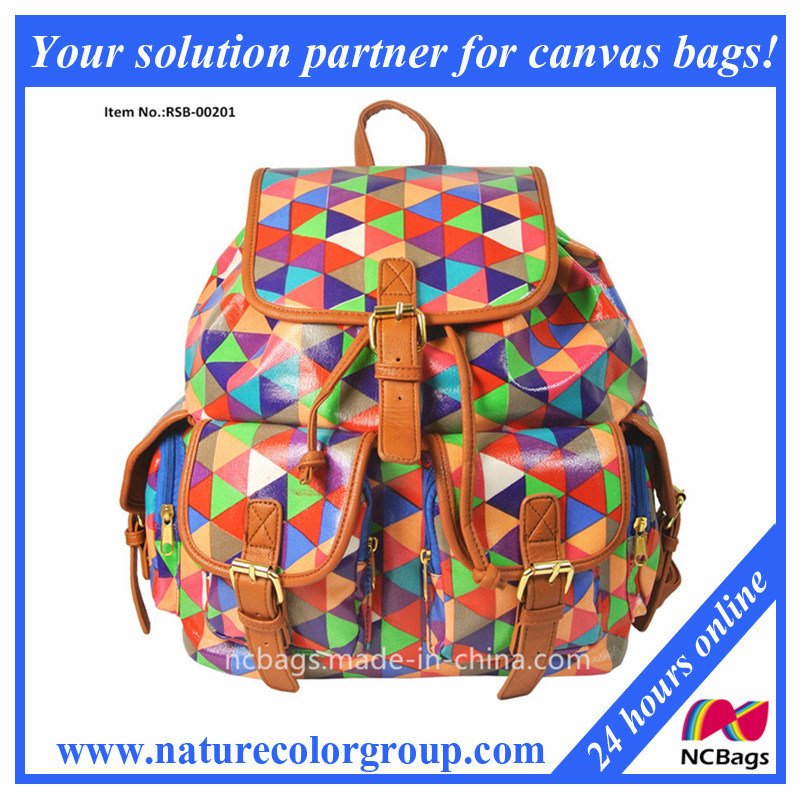 Four Pockets Backpack School Bag for School Students Bag (RSB-002)