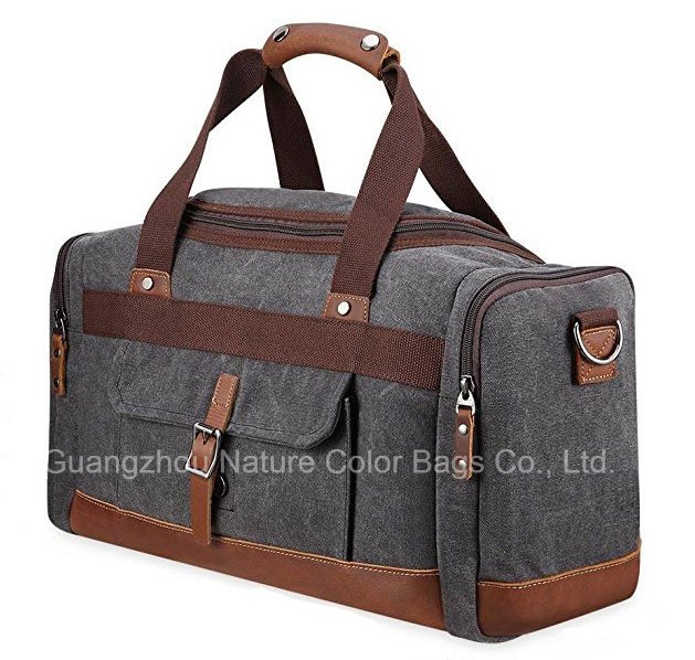 Fashion Canvas Duffle Bag for Outdoor Traveling and Camping