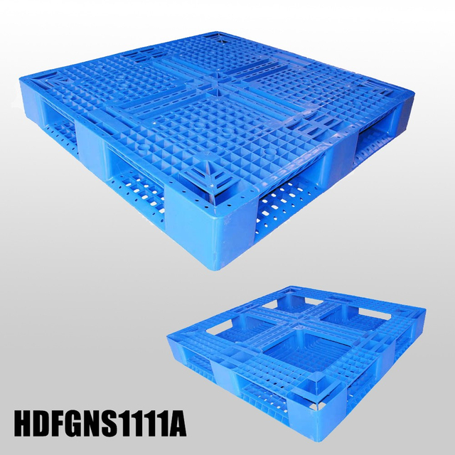  Palet de plástico de 1100*1100*150 mm con fondo perimetral completo y plataformas abiertas