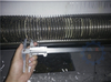 Reflective canvas strip slitting and rewinding machine