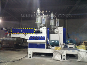 Twin screw single T-die co-extruder for extrusion laminating machine