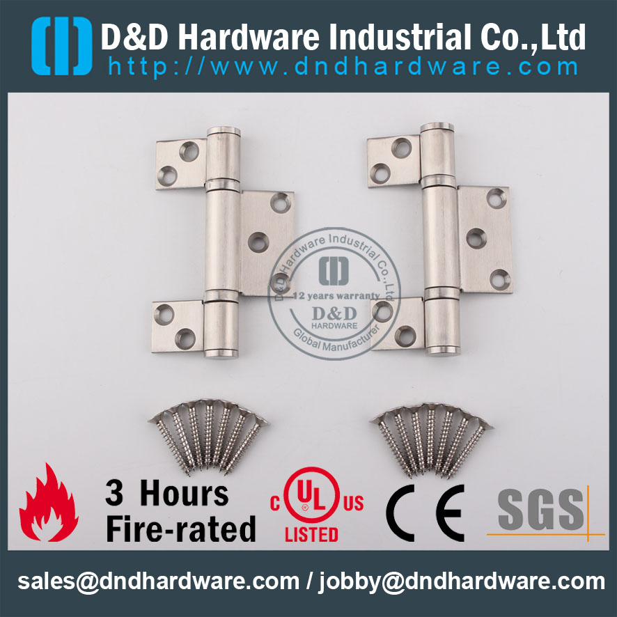 D & D Hardware-madeira porta aço inoxidável três folhas Dobradiça DDSS042