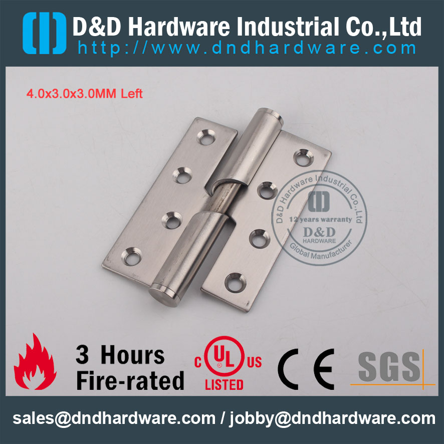 D & D Hardware-CE Certificate Fogo Rotading Hinge DDSS016