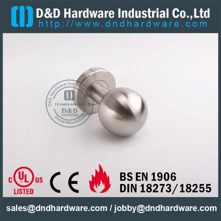 D & D Hardware-EN Fire Rated SS304 Maçaneta para porta DDTH031