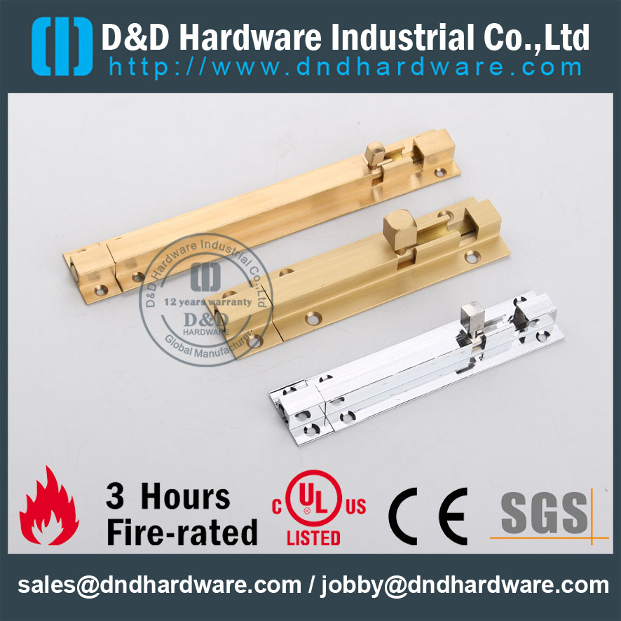 D & D Hardware-Door Hardware Quadrado Latão Nylon Parafuso DDDB016
