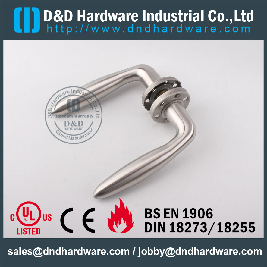 D & D Hardware-Fire Rated Solid tuas handle DDSH024